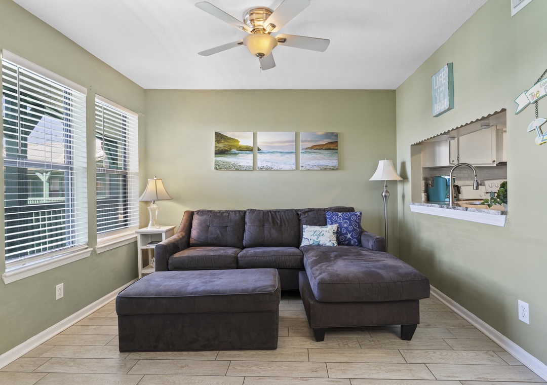 Comfortable living room seating