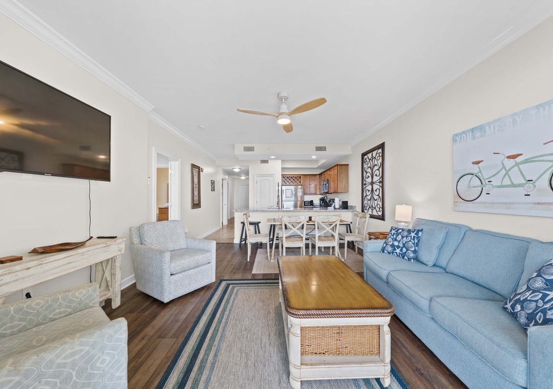 Living room with sleeper sofa
