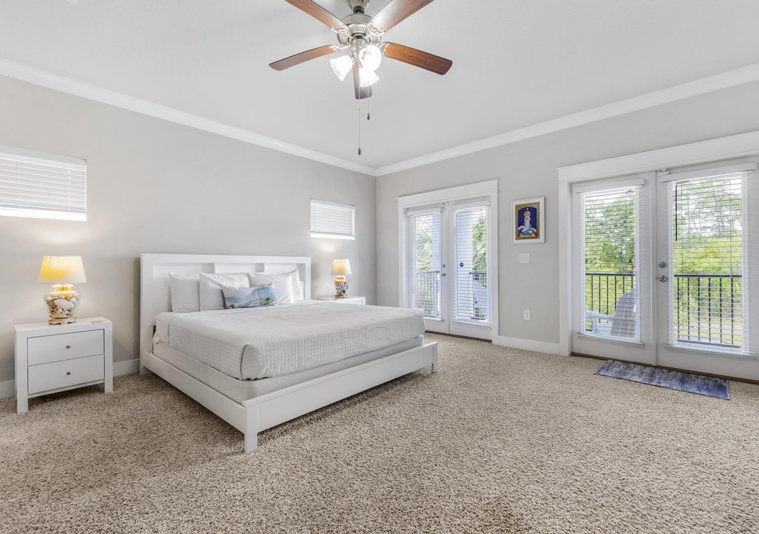 Second floor primary suite