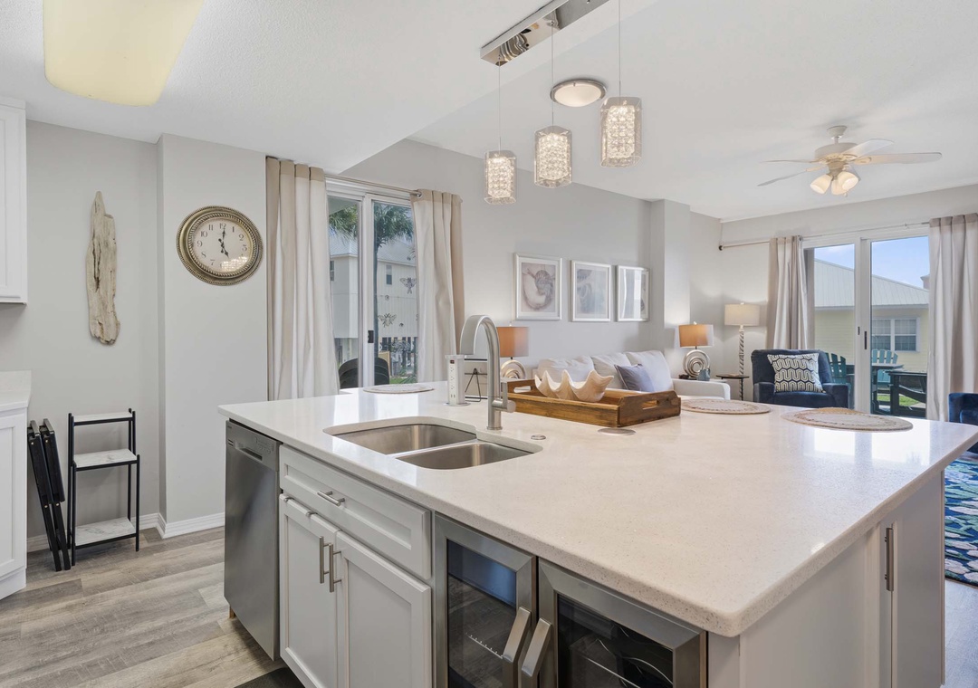 Large kitchen island