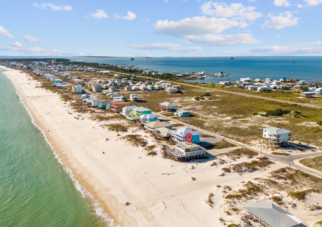 The beach is your backyard