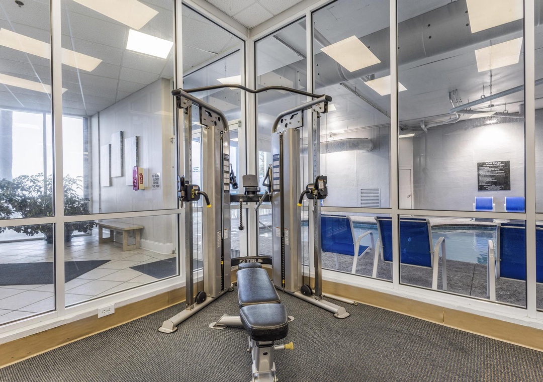 Strength equipment in the fitness center