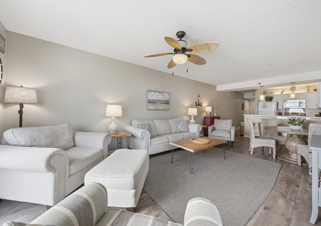 Living room with sleeper sofa