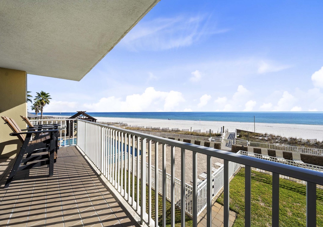 Private balcony with Gulf views