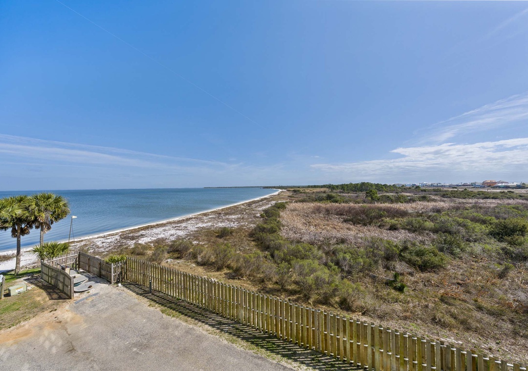 Water views from the balcony