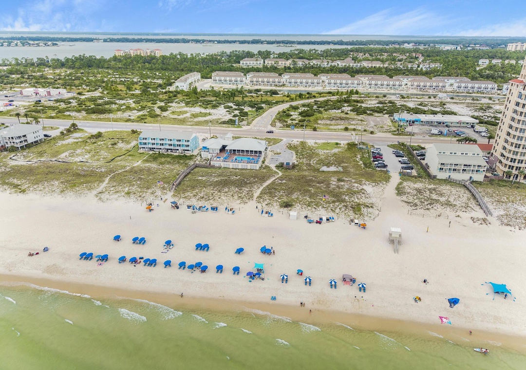 Aerial view of Lost Key Beach Club