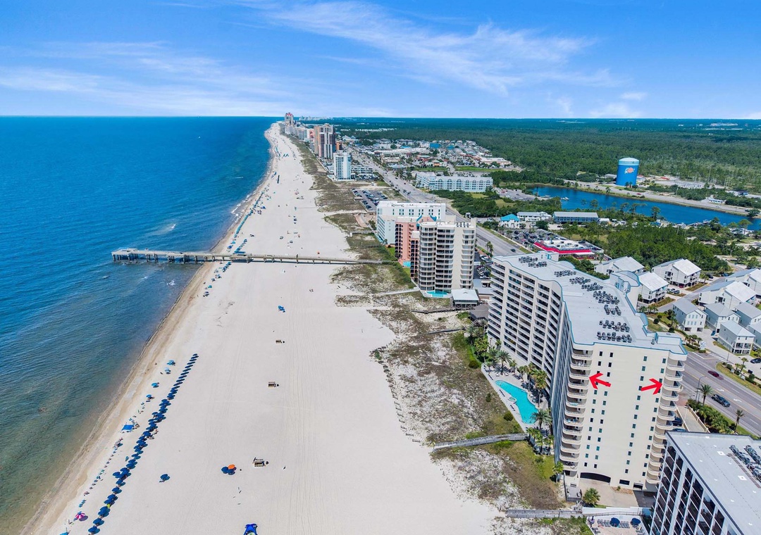 Admirals Quarters 1201 dual balconies