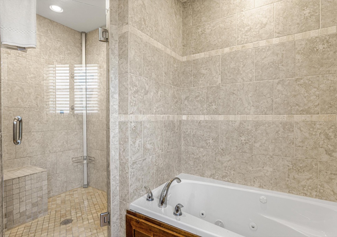 Spa-like primary bathroom