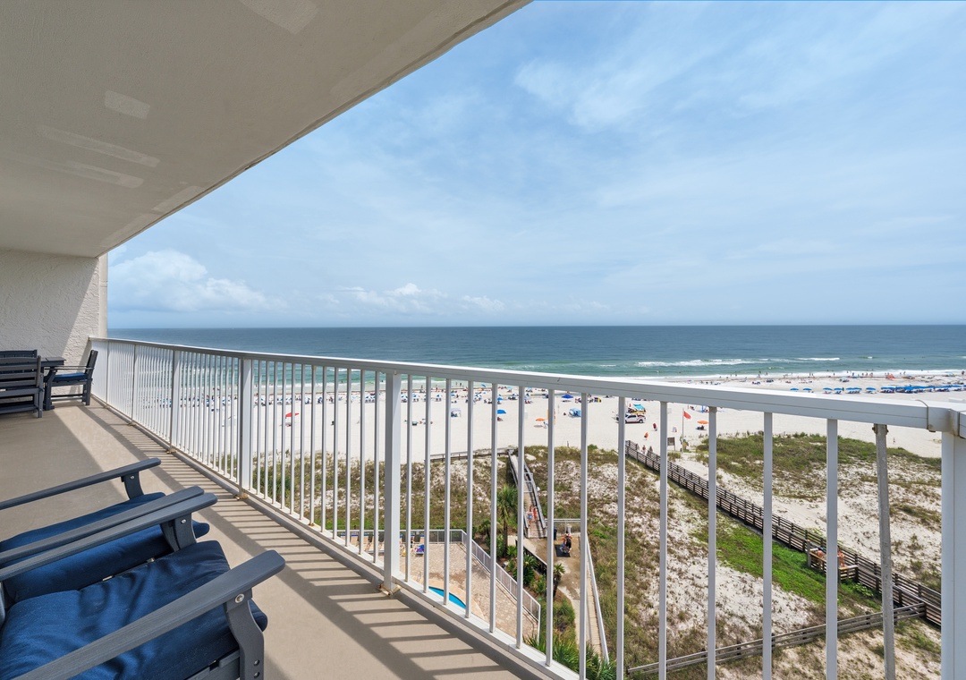 Balcony access from the primary suite