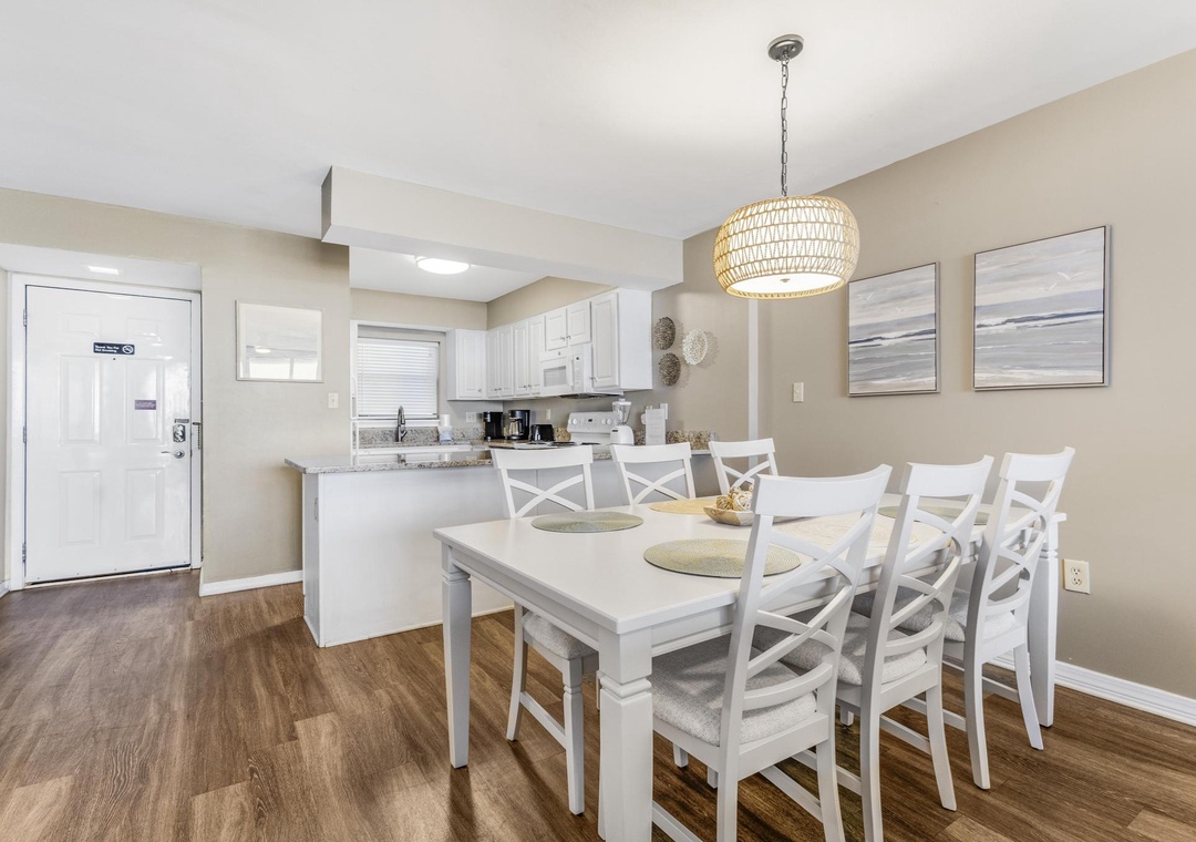 Dining and kitchen area