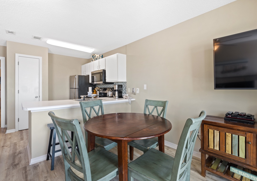 Dining and kitchen area