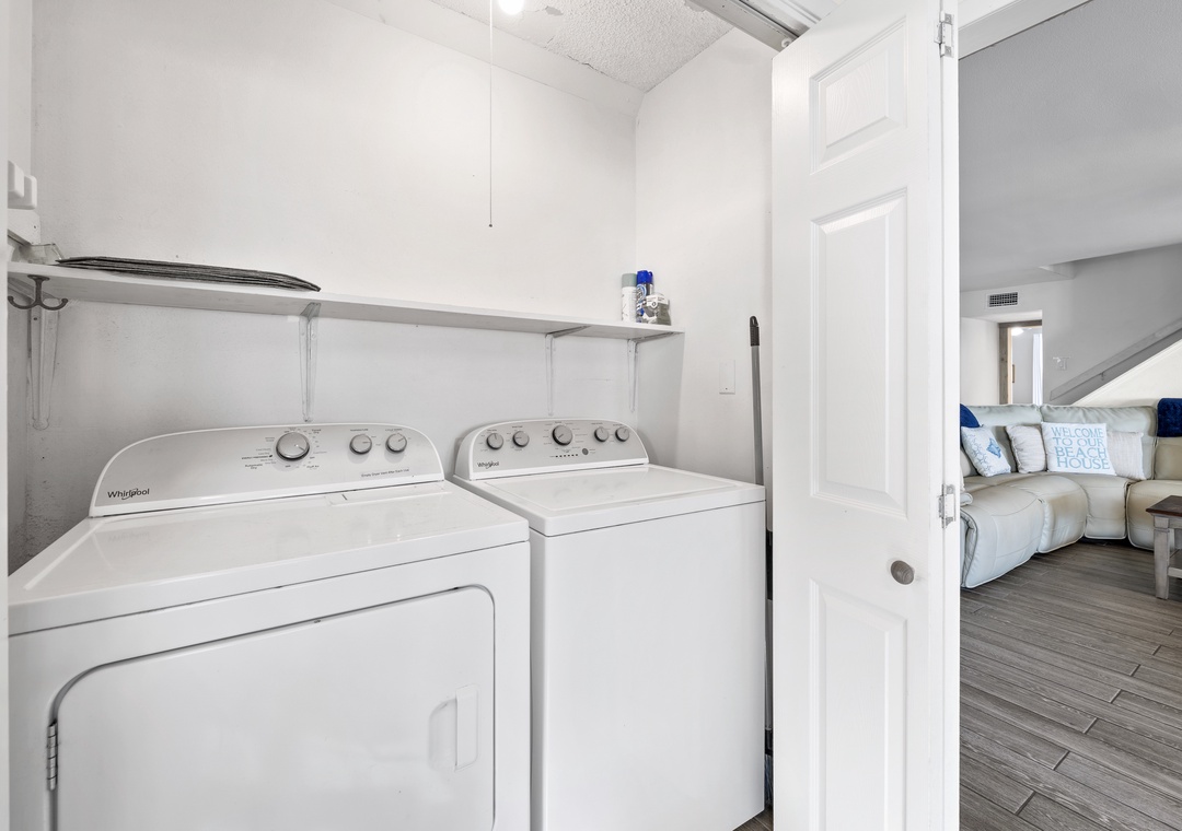 In-unit laundry