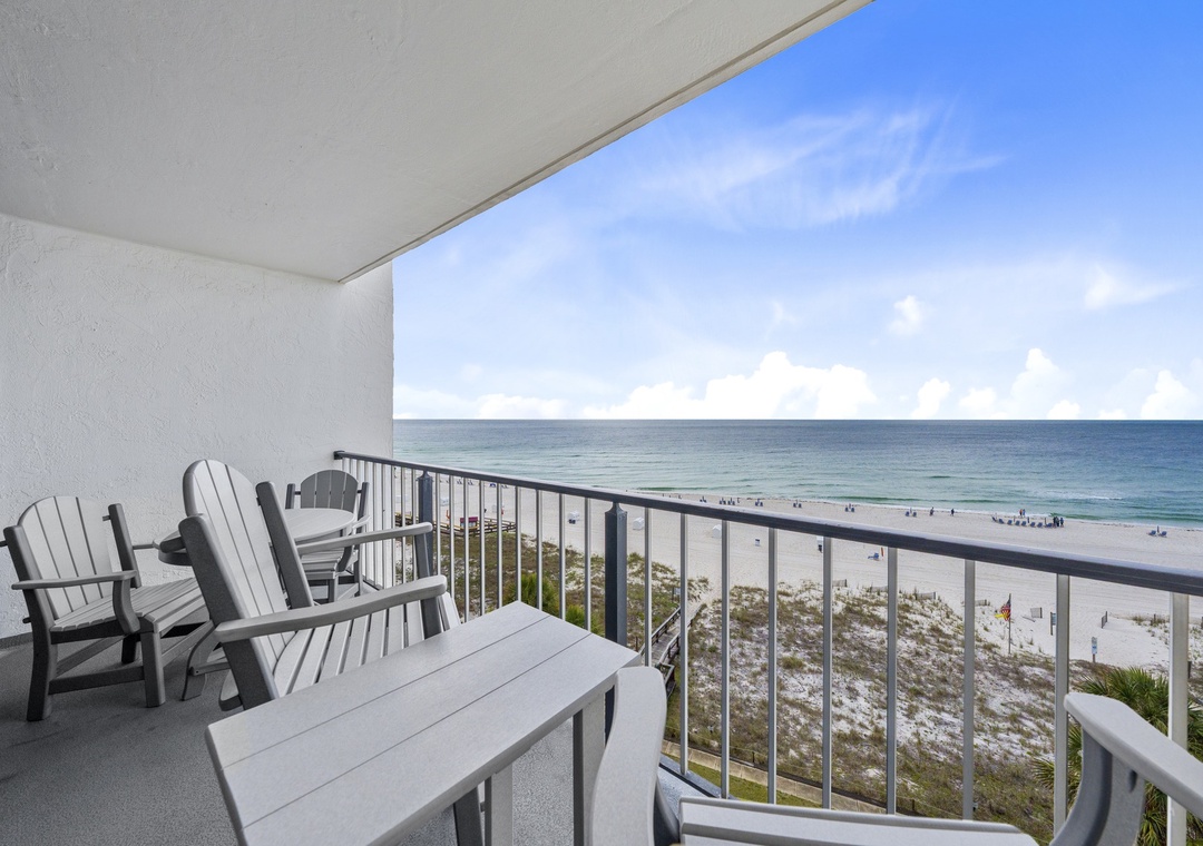 Private balcony with Gulf views