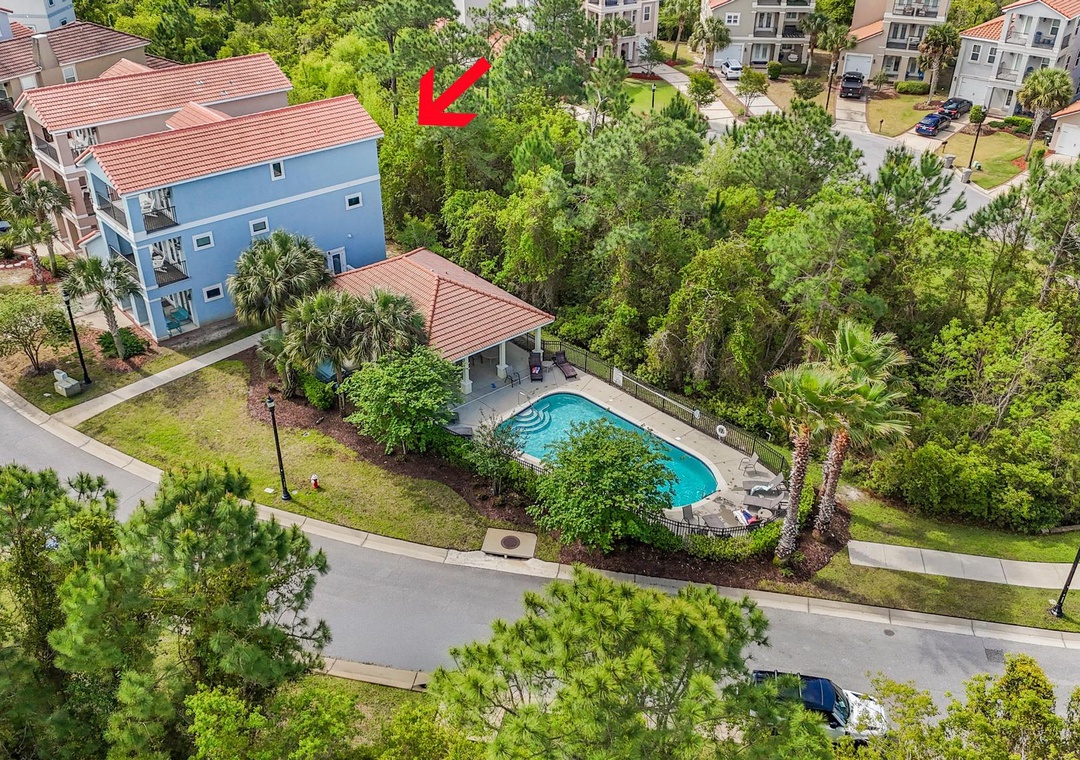 Stella Maris - right next to the community pool