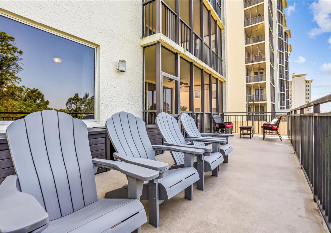 Private uncovered patio