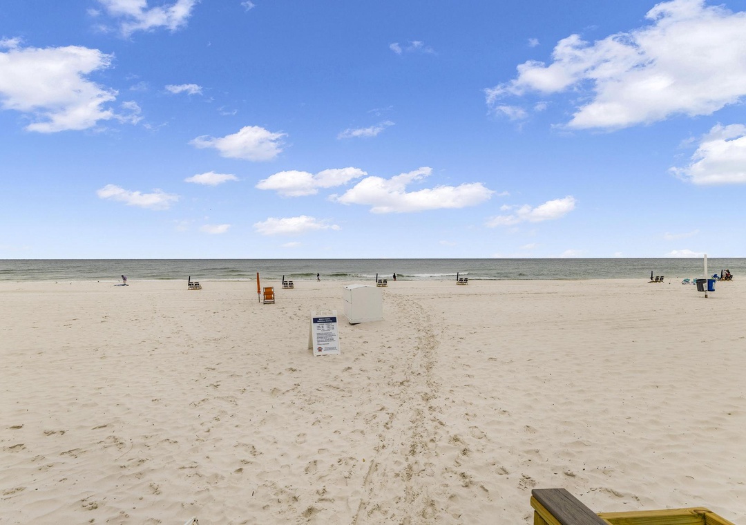 The beach is steps away!