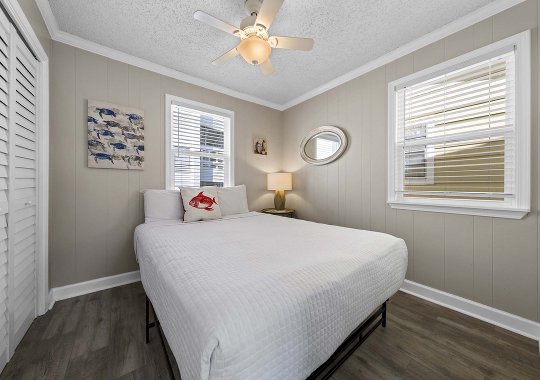 Bedroom 1 with queen bed