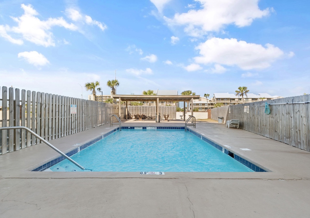 Beachside pool