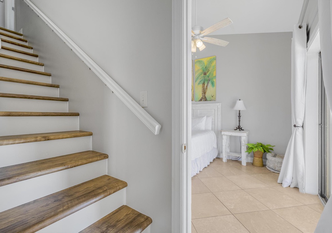 Head upstairs to the rest of the bedrooms