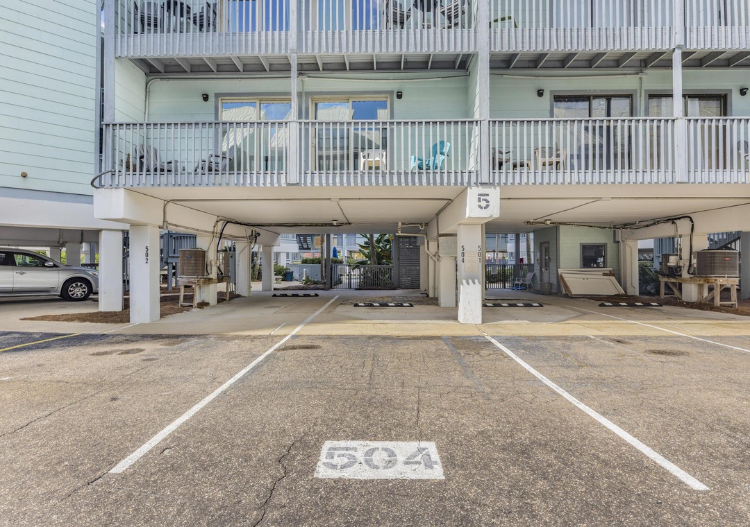 Assigned parking for Ocean Reef 504