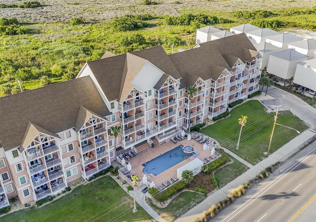 Grand Beach Resort aerial view