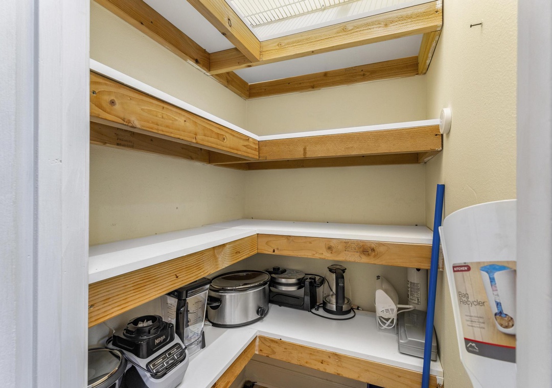 Small appliances in the pantry