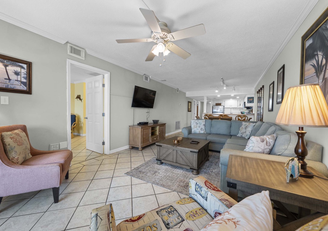 Living room with sleeper sofa