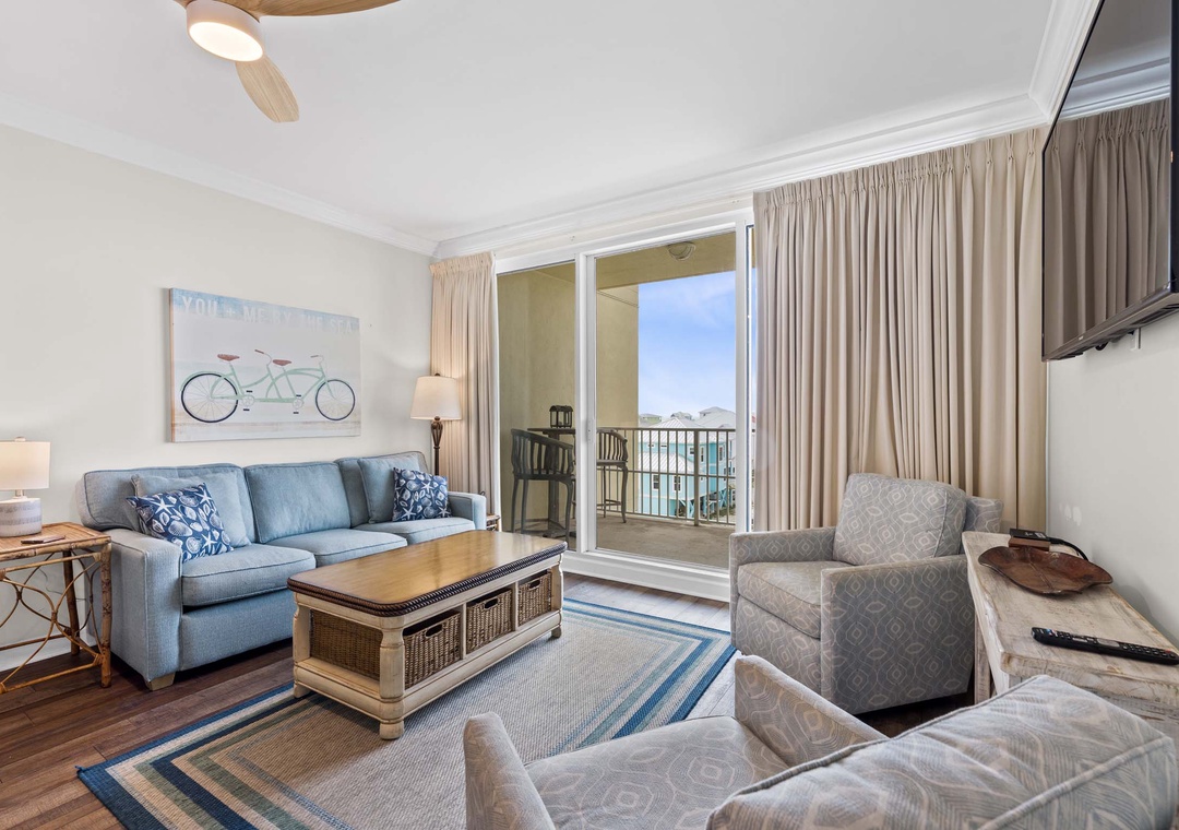 Comfortable living room seating