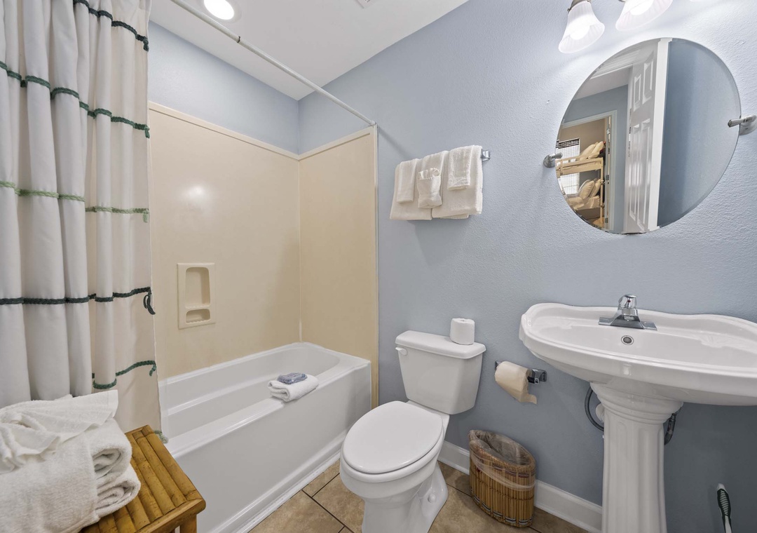 Second floor hall bathroom