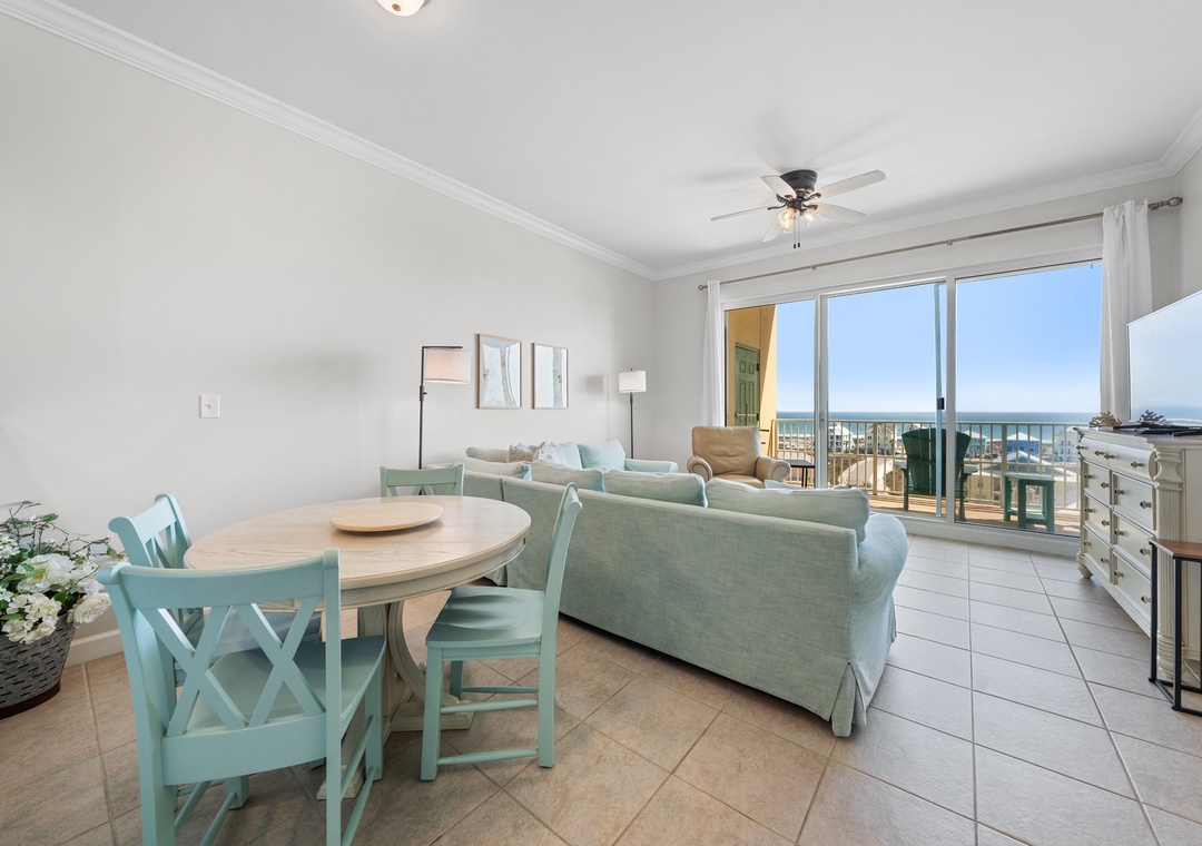 Living and dining space