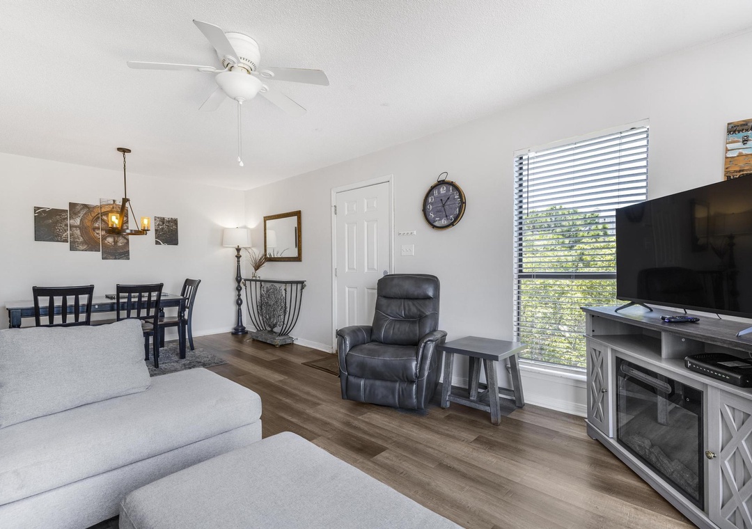 Comfortable living room seating