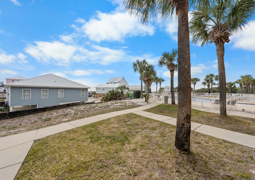 Views from the ground floor patio