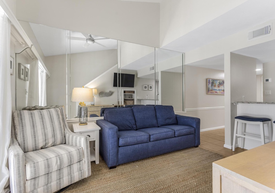 Comfortable living room seating