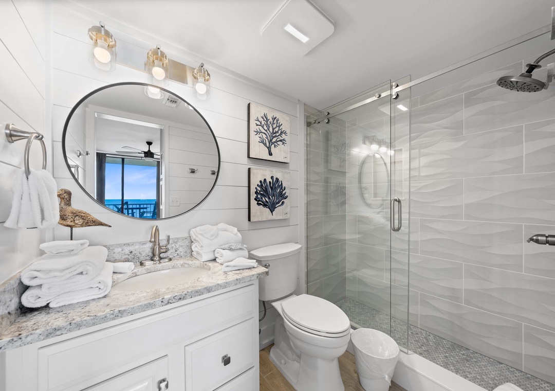 Primary ensuite bathroom with walk-in shower