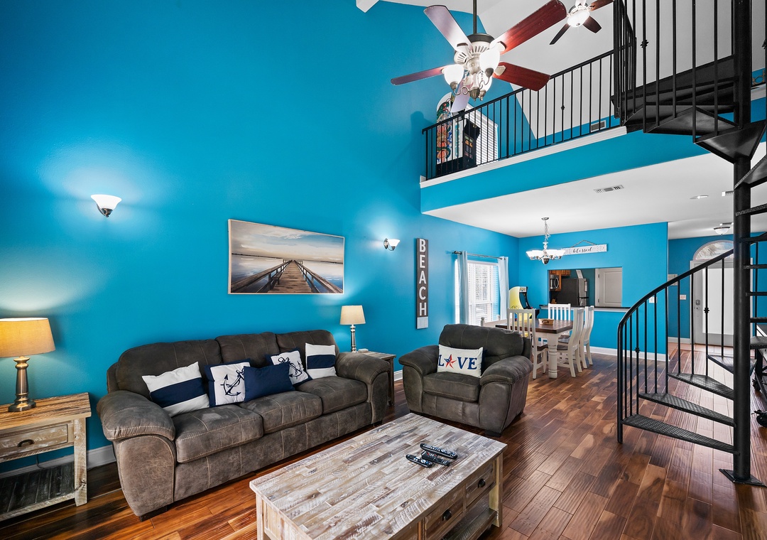 Vibrant living room