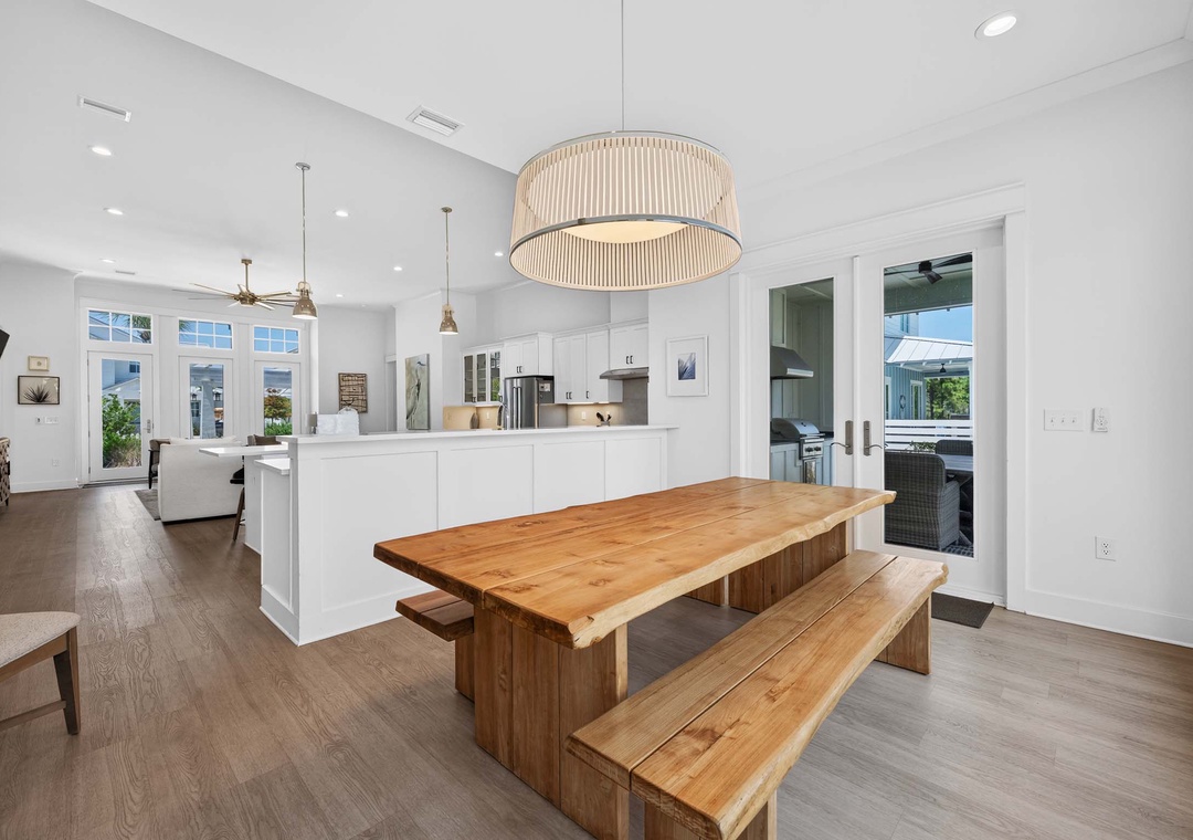Dining and living room