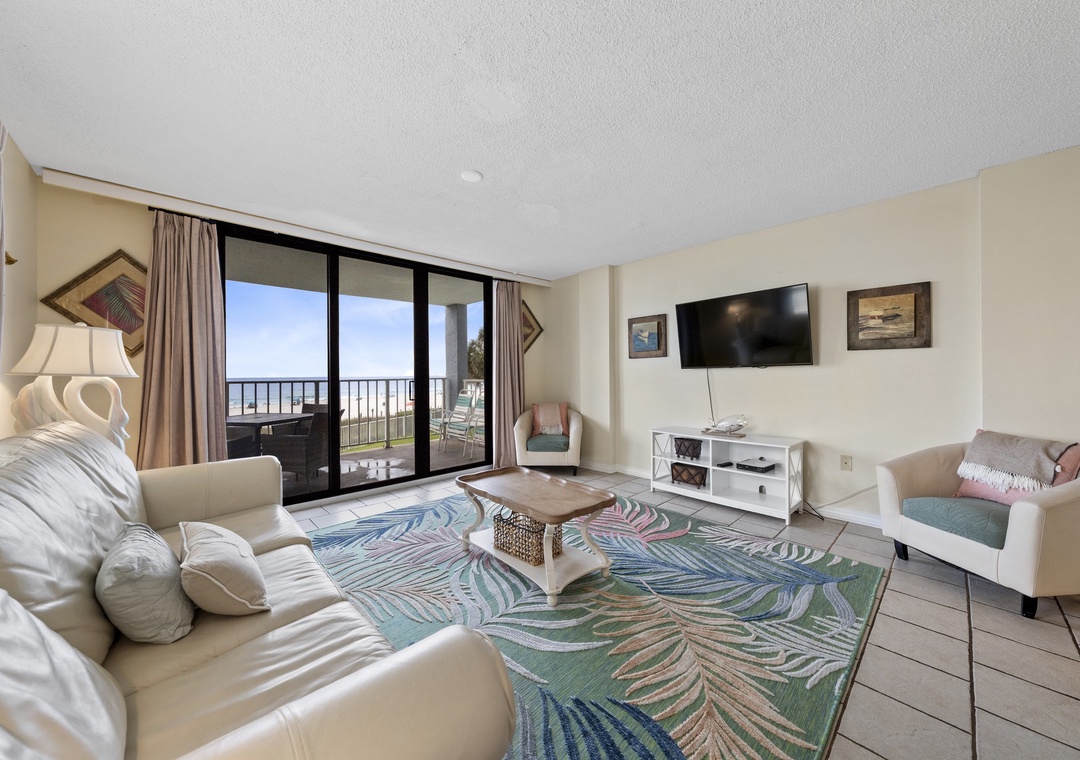 Living room with balcony access