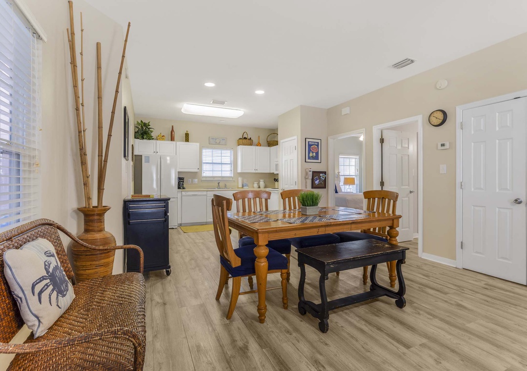 Dining and kitchen area