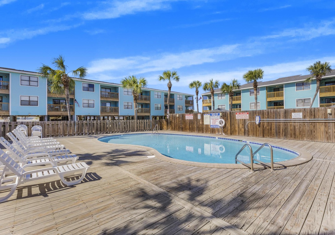 Community pool with sundeck