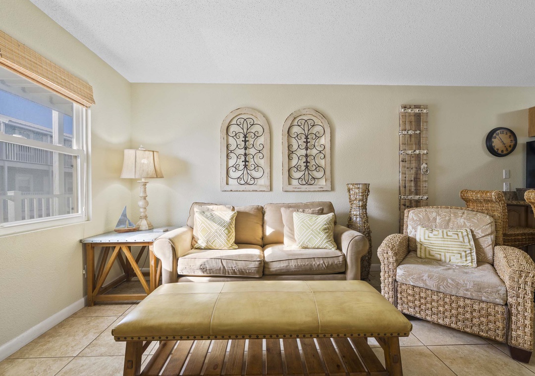 Comfortable living room seating