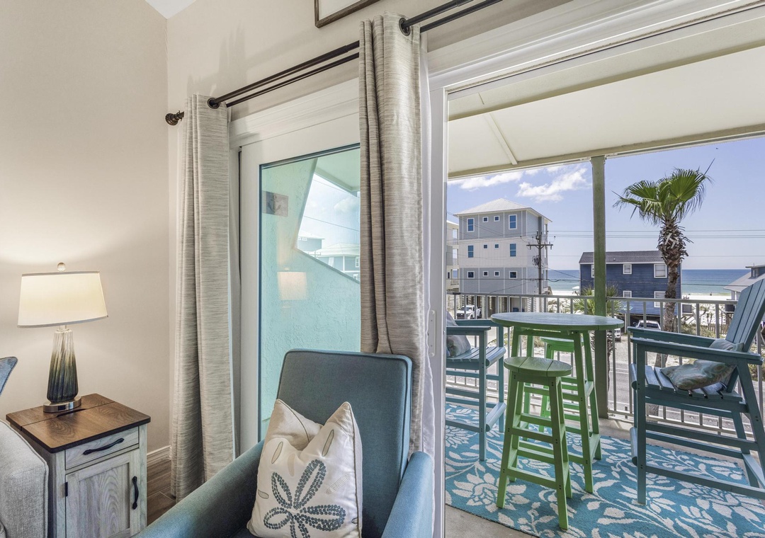 Balcony access from the living room