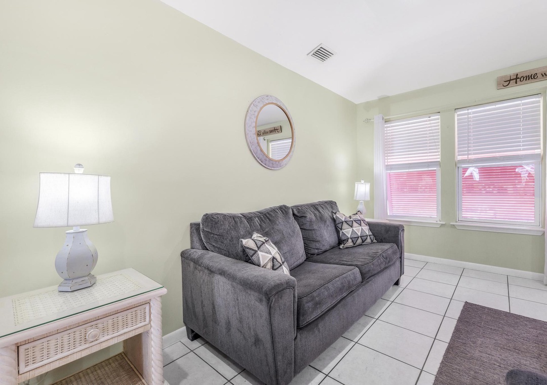 Comfortable living room seating