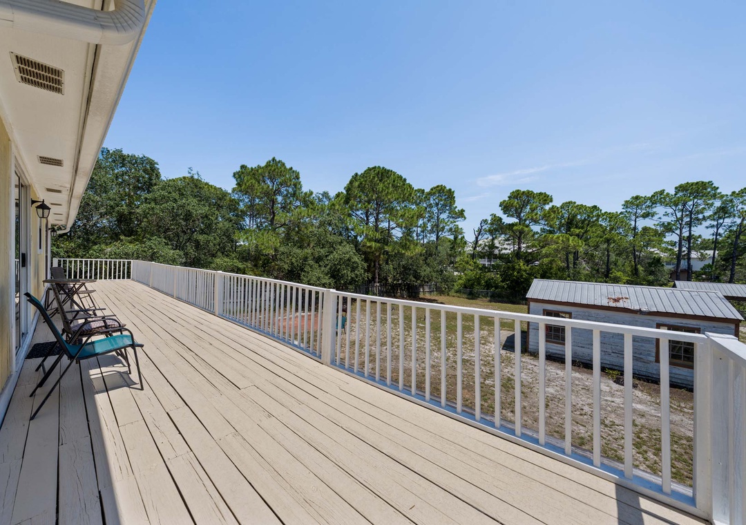 Second floor deck
