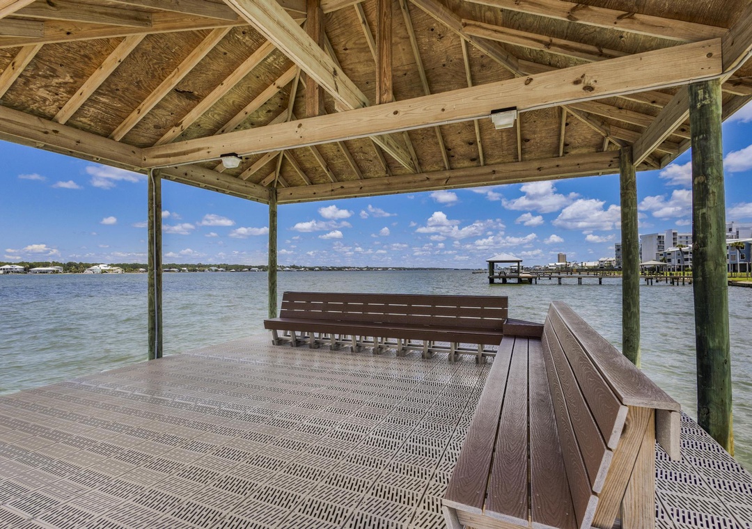 Gazebo on the pier