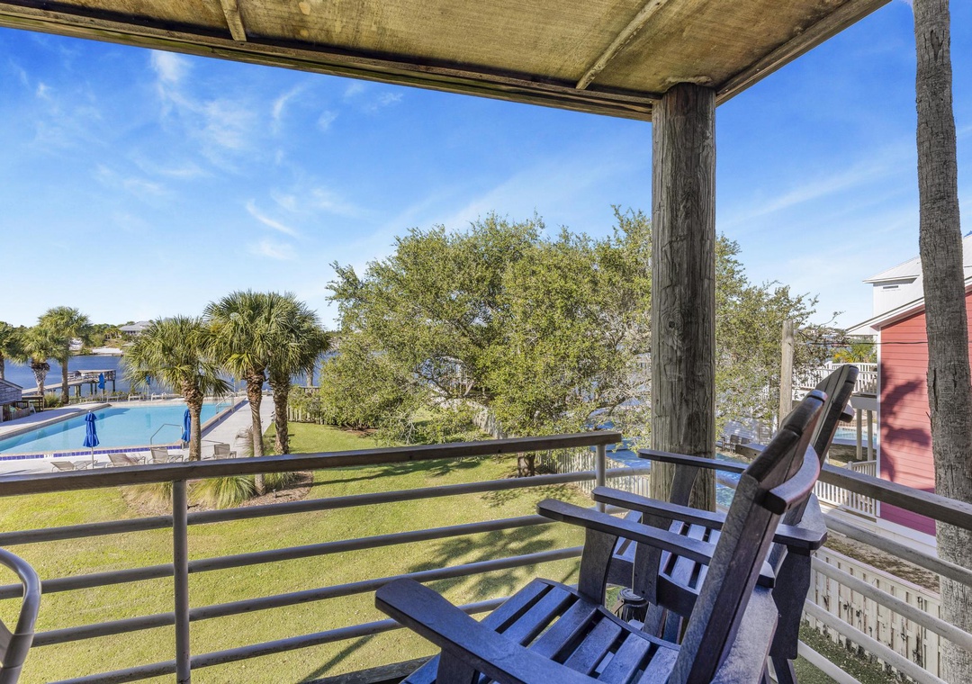 Private balcony seating