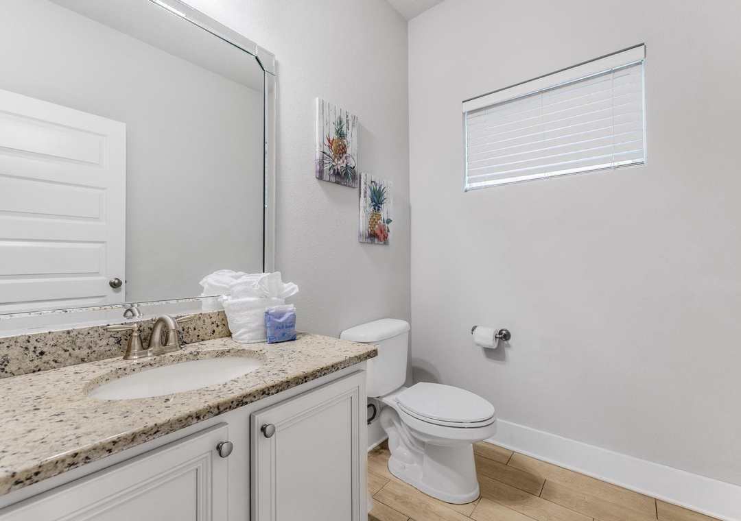 First floor half bathroom