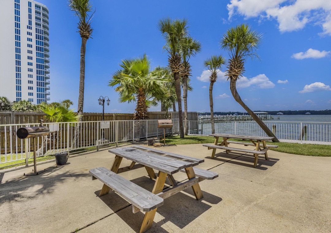 Picnic tables