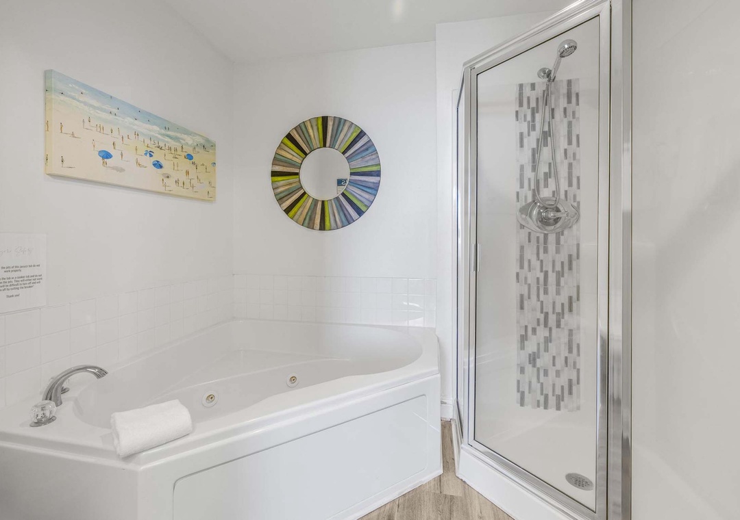 Primary ensuite with walk-in shower