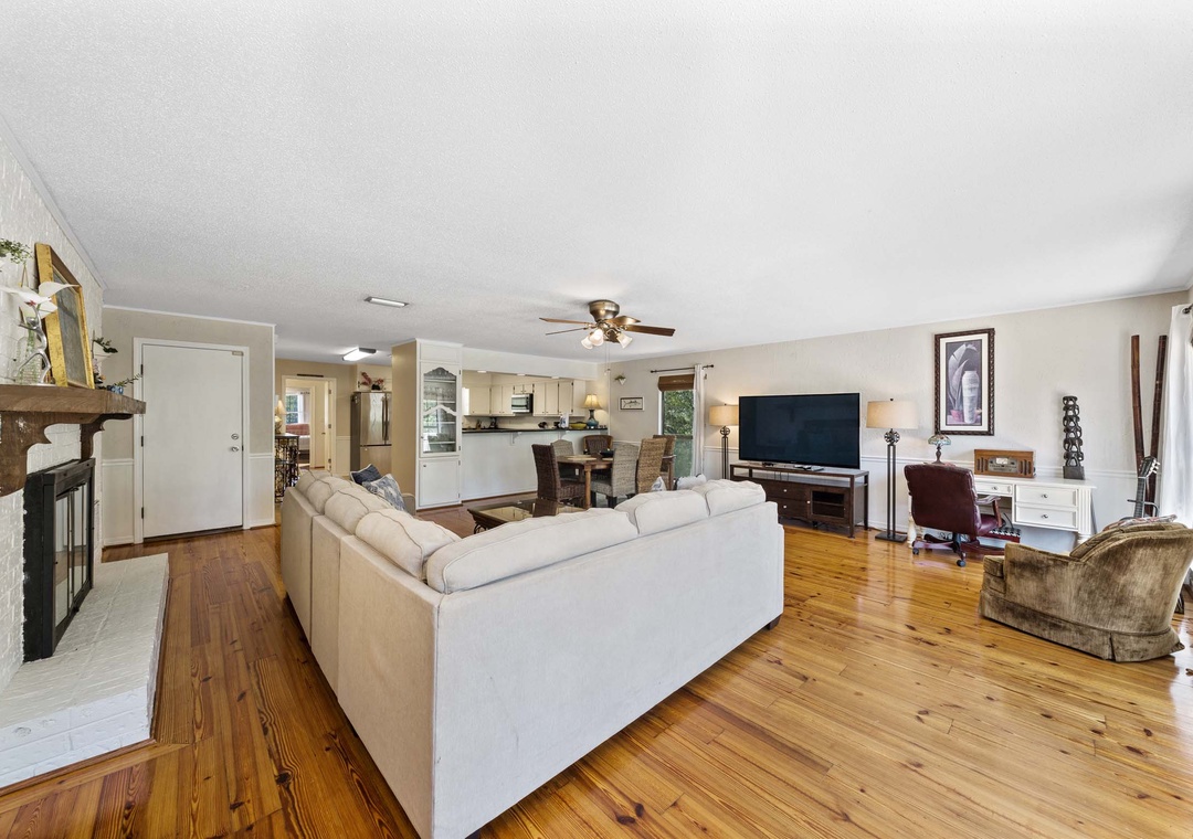 Living room on the second floor