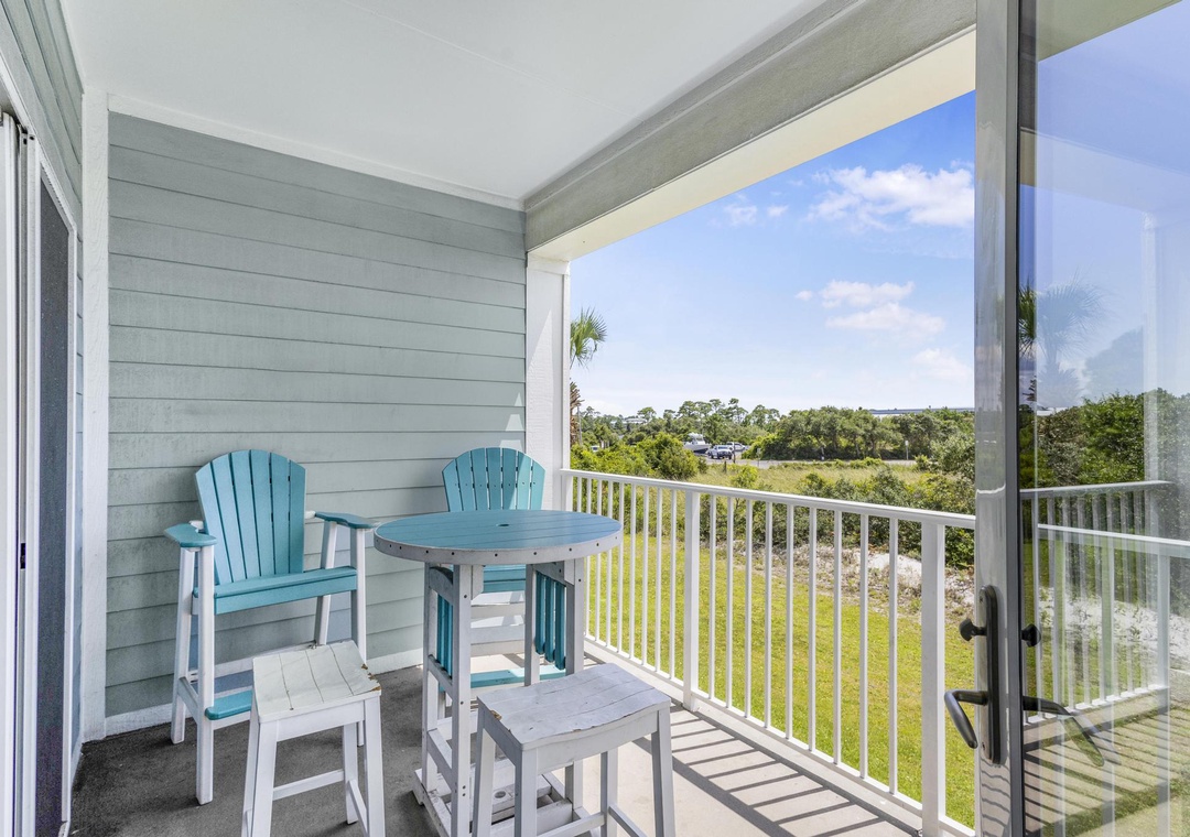 Private balcony seating